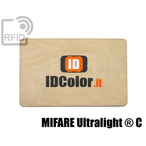 CR04C47 Tessere in legno personalizzate RFID NFC Mifare Ultralight ® C small