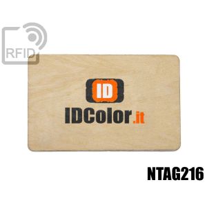 CR04C68 Tessere in legno personalizzate RFID NFC ntag216 small