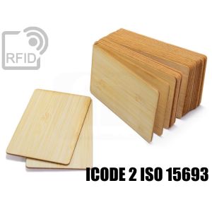 CR05C51 Tessere card in legno RFID ICODE 2 ISO 15693 small