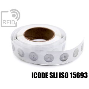 EH04C11 Transparent RFID Labels diam.25 mm NFC ICode SLI iso 15693 small