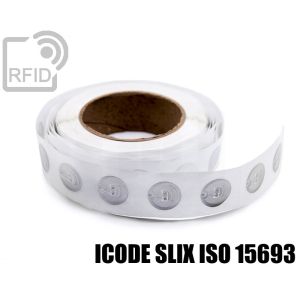 EH04C53 Transparent RFID Labels diam.25 mm ICode SLIX iso 15693 small
