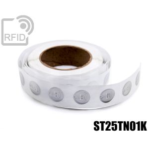 EH04C94 Transparent RFID Labels diam.25 mm NFC st25tn01K small