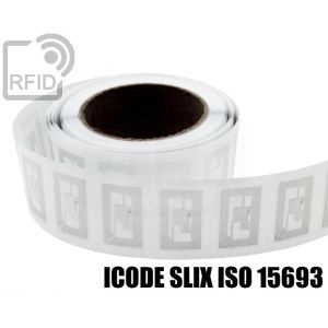 EH05C53 Transparent RFID Labels 40 x 25 mm ICode SLIX iso 15693 small