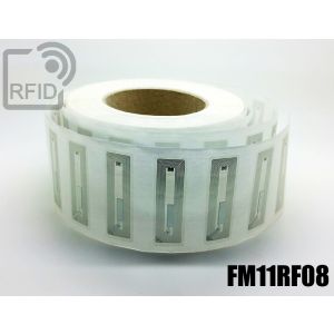 EH20C07 Transparent RFID Labels  56 x 18 mm FM11RF08 small