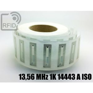 EH20C23 Etichette 56 x 18 mm RFID trasparente 13,56 MHz 1K 14443 A iso small