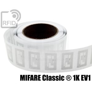 EH22C08 Transparent RFID Labels 21 x 12 mm Mifare Classic ® 1K Ev1 small