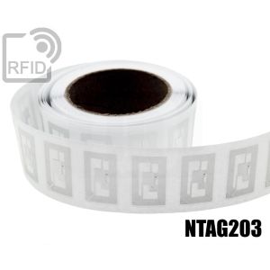 EH22C35 Transparent RFID Labels 21 x 12 mm NFC Ntag203 small