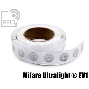 EH23C46 Transparent RFID Labels diam. 38 mm NFC Mifare Ultralight ® EV1 small