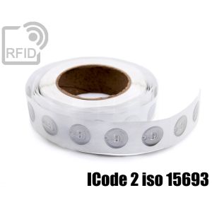 EH23C51 Transparent RFID Labels diam. 38 mm ICode 2 iso 15693 small