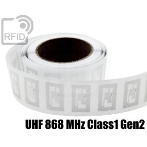 EH27C81 Etichette 45 x 18 mm RFID trasparente UHF 868 MHz Class1 Gen2 small