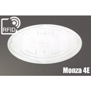 ES01C69 Etichette 110 x 66 mm RFID ovali antitamper Monza 4E small