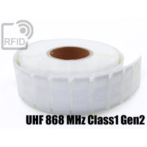 ES08C81 Etichette 60 x 20 mm UHF alta aderenza UHF 868 MHz Class1 Gen2 small