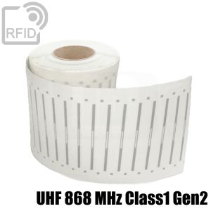 ES16C81 125 x 7 mm étiquettes RFID pour bibliothèques UHF 868 MHz Class1 Gen2 small