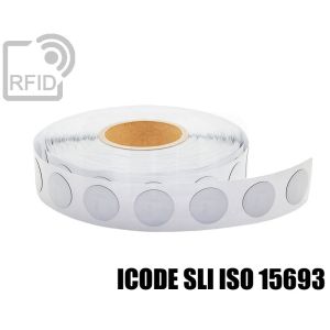 ES18C11 Etichette 35 mm diam. RFID antimetallo NFC ICode SLI iso 15693 small