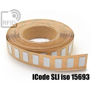 ES22C11 Etichette 25 x 25 mm RFID antimetallo NFC ICode SLI iso 15693 small