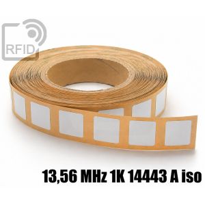 ES22C23 Etiquetas RFID antimetal 25 x 25 mm 13,56 MHz 1K 14443 A iso small