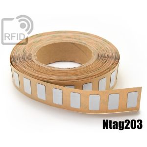 ES22C35 Etichette 25 x 25 mm RFID antimetallo NFC Ntag203 small