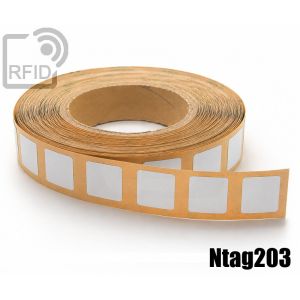 ES22C35 Etiquetas RFID antimetal 25 x 25 mm NFC Ntag203 small