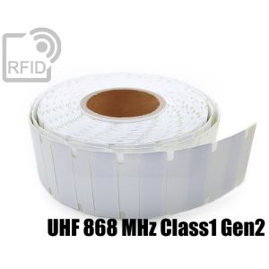 ES26C81 Etiquettes antimétalliques UHF 65 x 35 mm UHF 868 MHz Class1 Gen2 small