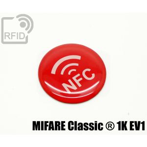 ES30C08 Etichette 25 mm diam. RFID resina Mifare Classic ® 1K Ev1 small