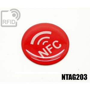 ES31C35 Etichette 30 mm diam. RFID resina NFC Ntag203 small