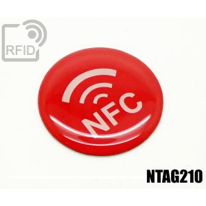 ES35C74 Etichette 35 mm diam. RFID resina NFC ntag210 small