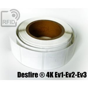 ET03C10 RFID Labels 50 x 50 mm NFC Desfire ® 4K Ev1-Ev2-Ev3 small