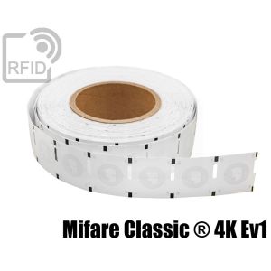 ET24C09 RFID Labels 25 x 25 mm Mifare Classic ® 4K Ev1 small