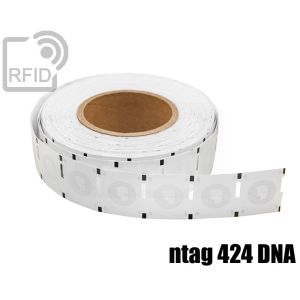 ET24C88 RFID Labels 25 x 25 mm NFC ntag 424 DNA small