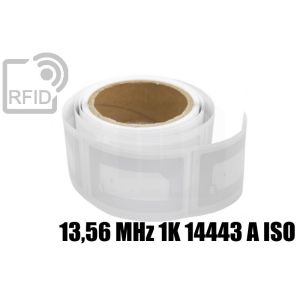 ET25C23 Étiquettes RFID 54 x 85 mm 13,56 MHz 1K 14443 A iso small