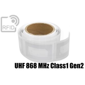 ET25C81 RFID Labels 54 x 85 mm UHF 868 MHz Class1 Gen2 small