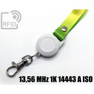 KB03C23 Wireless lanyard badge holder 13,56 MHz 1K 14443 A iso small