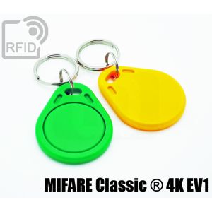 KY01C09 Portachiavi tag RFID piatto Mifare Classic ® 4K Ev1 small