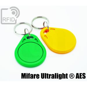 KY01C84 Portachiavi tag RFID piatto NFC Mifare Ultralight ® AES small