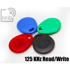 KY03C18 Rounded RFID tag keyfob 125 KHz Read/Write small