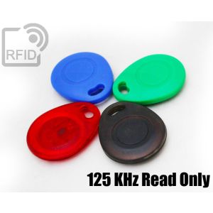 KY03C19 Rounded RFID tag keyfob 125 KHz Read Only small