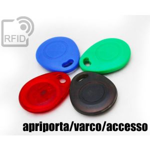 KY03C71 Rounded RFID tag keyfob apriporta-varco-accesso small