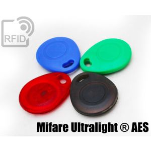 KY03C84 Portachiavi tag RFID bombato NFC Mifare Ultralight ® AES small