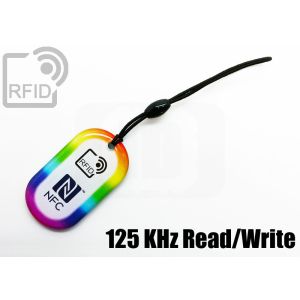 KY04C18 Oval RFID keyfob 125 KHz Read/Write small