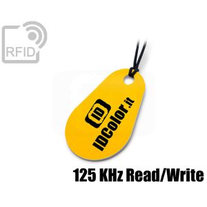 KY05C18 Drop-shaped RFID tag keyfob 125 KHz Read/Write small