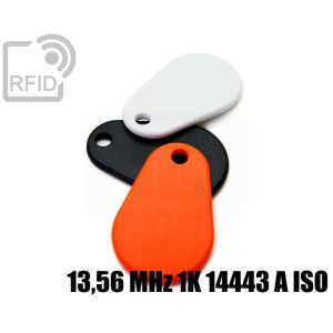 KY06C23 RFID abs keyfob waterproof 13,56 MHz 1K 14443 A iso small