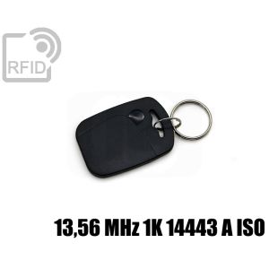 KY07C23 Rectangular RFID tag keyfob 13,56 MHz 1K 14443 A iso small