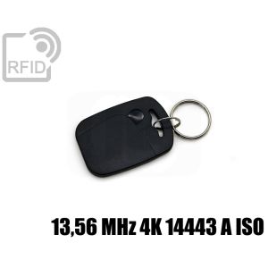 KY07C45 Rectangular RFID tag keyfob 13,56 MHz 4K 14443 A iso small