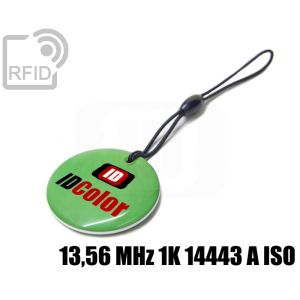 KY12C23 Circular RFID tag keyfob 13,56 MHz 1K 14443 A iso small