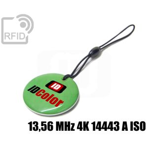 KY12C45 Circular RFID tag keyfob 13,56 MHz 4K 14443 A iso small