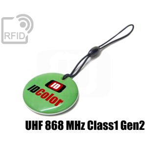 KY12C81 Circular RFID tag keyfob UHF 868 MHz Class1 Gen2 small