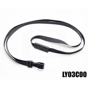 LY03C00 Shoulder strap lanyard with plastic clip small