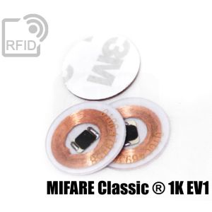 TR01C08 Discos adhesivos RFID transparentes Mifare Classic ® 1K Ev1 small