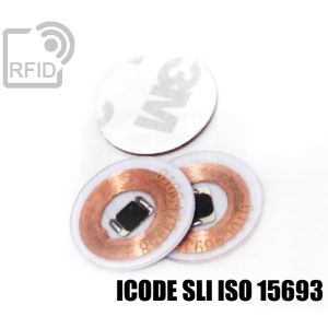 TR01C11 Discos adhesivos RFID transparentes NFC ICode SLI iso 15693 small