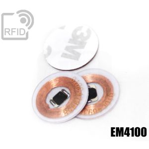 TR01C16 Discos adhesivos RFID transparentes EM4100 small